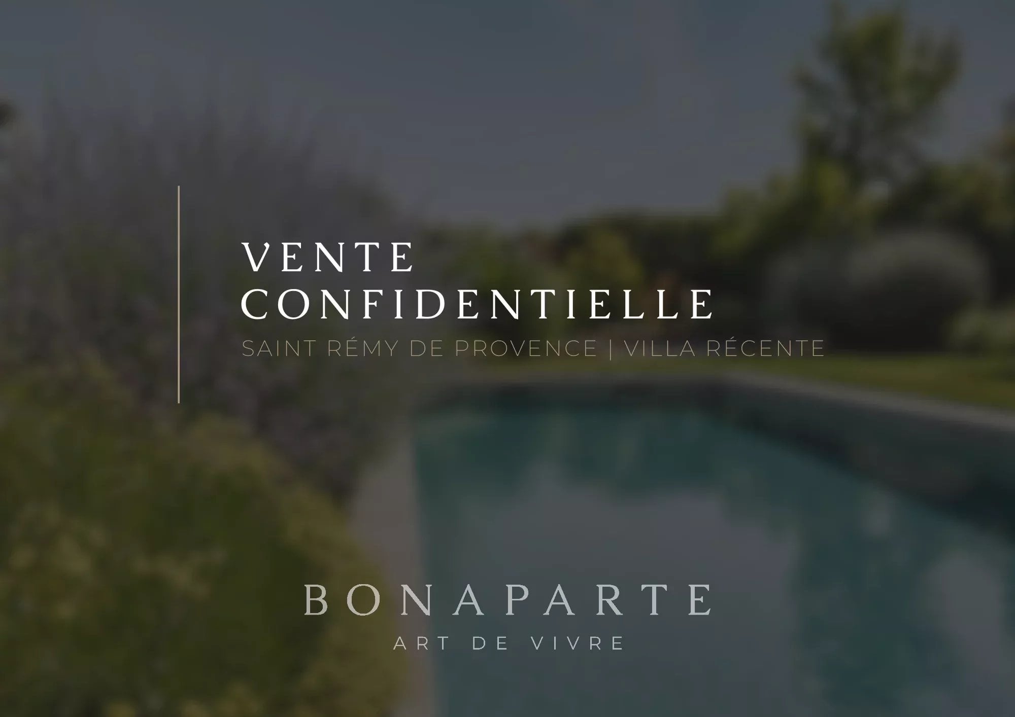 SAINT RÉMY DE PROVENCE - RECENT VILLA IN THE HEART OF A PRIVILEGED ENVIRONMENT